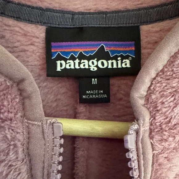 Patagonia Women's Mauve Zip-Up Sweater - Picture 2 of 4